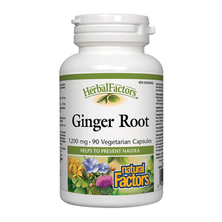 Natural Factors Ginger Root 1200mg 90 Veggie Caps