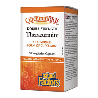 Natural Factors Curcumin Rich Theracurmin Double Strength 60 Veggie Caps