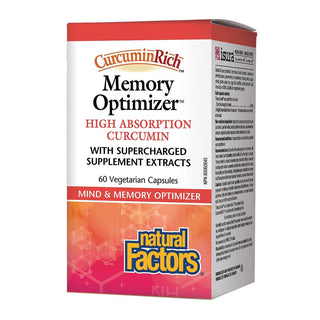 Natural Factors Curcumin Rich Memory Optimizer 60 Veggie Caps