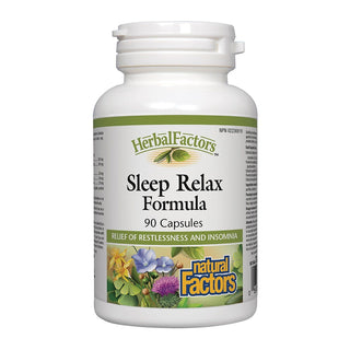 Natural Factors Herbal Factors Sleep Relax Formula 90 Capsules