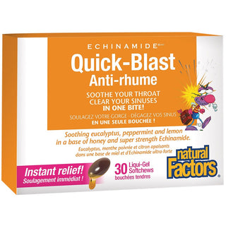 Natural Factors Echinamide Quick Blast 30 Soft Chews