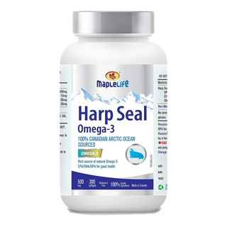 Maplelife Nutrition Harp Seal Oil 500mg 300 Softgels