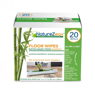 NatureZway Floor Wipes 20 Packs