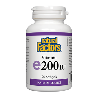 Natural Factors Vitamin E 200 IU 90 Softgels