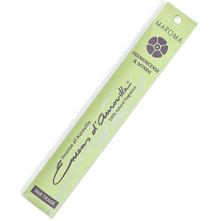 Maroma Premium Stick Incense Frankincense & Myrrh 10 Packs