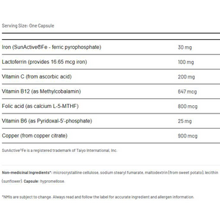 AOR Ortho Iron 358mg 60 Capsules