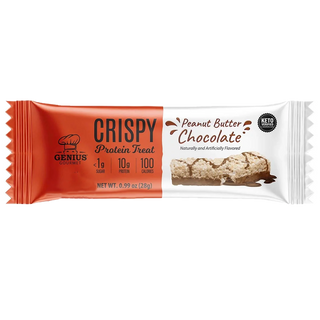 Genius Gourmet Crispy Protein Treat Peanut Butter Chocolate 28g