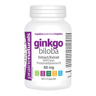 Prairie Naturals Ginkgo Biloba 60mg 120 Veggie Caps