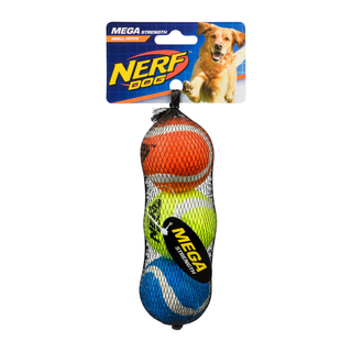 Nerf Dog Mega Strength Balls Small 3 Pack