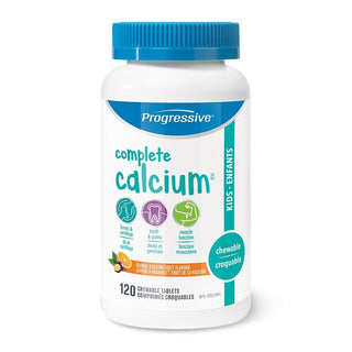 Progressive Complete Calcium For Kids Orange Passion Fruit 120 Chewable Tablets