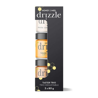 Drizzle Raw Honey Taster Trio 3x80g