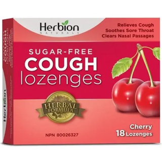 Herbion Sugar Free Cough Lozenges Cherry 18 Lozenges