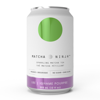 Matcha Ninja Organic Sparkling Matcha Tea Ube 355mL