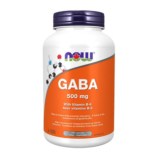 Now GABA 500mg 200 Veggie Caps