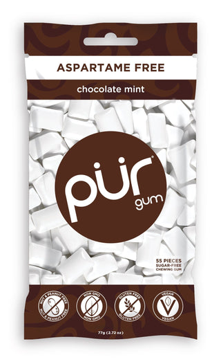 PUR Gum Chocolate Mint 77g