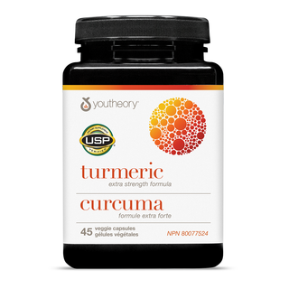 YouTheory Turmeric Extra Strength 45 Veggie Caps