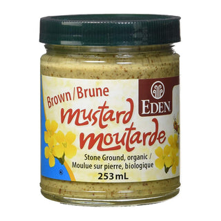 Eden Foods Organic Brown Mustard Glass Jar 253mL