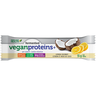 Genuine Health Fermented Vegan Protein+ Bar Lemon Coconut 55g