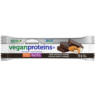 Genuine Health Fermented Vegan Protein+ Bar Chocolate Almond  55g