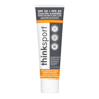 Think Sport Clear Zinc Sunscreen Lotion SPF 50 89mL