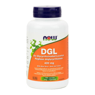 NOW DGL 400mg With Aloe Vera 100 Veggie Caps