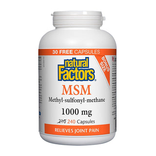 Natural Factors MSM 1000mg 240 Capsules