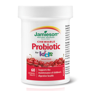 Jamieson Probiotic For Kids Natural Cherry 60 Chewable Tablets