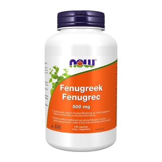 NOW Fenugreek 500mg 250 Veggie Caps