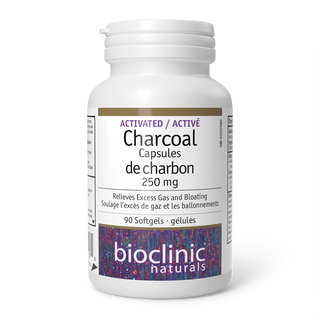 Bioclinic Activated Charcoal 250mg 90 Softgels