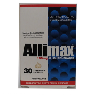 Allimax Allisure Powder 180mg 30 Veggie Caps