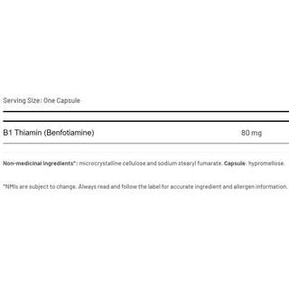 AOR Benfotiamine 80mg 120 Capsules