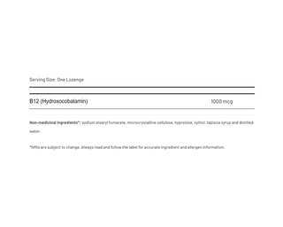 AOR Hydroxy B12 1000mcg 60 Lozenges