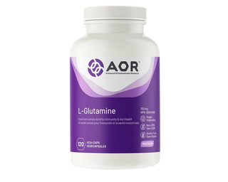 AOR L-Glutamine 750mg 120 Veggie Caps