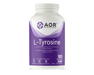 AOR L-Tyrosine 600mg 180 Veggie Caps