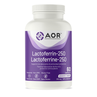 AOR Lactoferrin-250 250mg 60 Veggie Caps