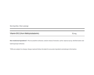 AOR Methyl B12 15mg 60 Lozenges