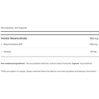 AOR Niacin No-Flush 550mg 90 Veggie Caps