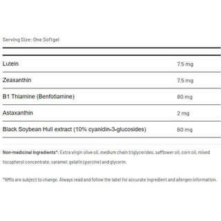 AOR Vision Support II 157mg 60 Softgels