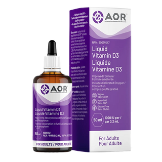 AOR Vitamin D3 Liquid Adults 1000IU 50mL