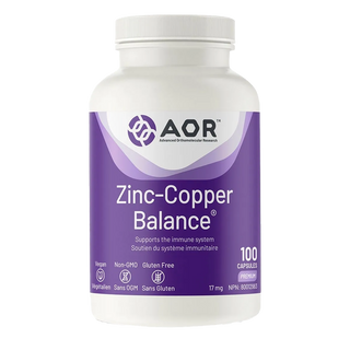 AOR Zinc-Copper Balance 17mg 100 Capsules