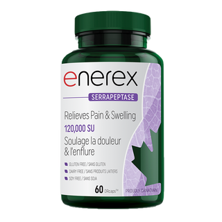 Enerex Serrapeptase 120,000SU 60 Delayed Release Capsule