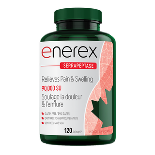 Enerex Serrapeptase 90,000SU 120 Delayed Release Capsules