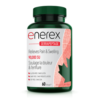 Enerex Serrapeptase 90,000SU 60 Delayed Release Capsules