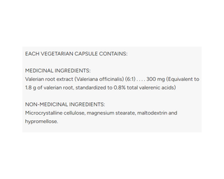 Flora Valerian Sleep Aid 60 Veggie Caps