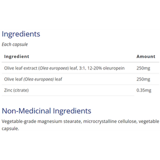 CanPrev Olive Leaf Extract 60 Veggie Caps