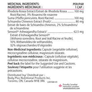 Smart Solutions Adrenasmart 180 Veggie Caps