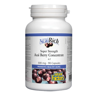 Natural Factors Acai Rich 500 mg 90 Capsules