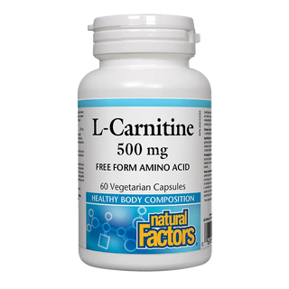 Natural Factors L-Carnitine 500mg 60 Veggie Caps