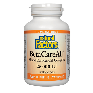 Natural Factors BetaCareAll 25,000 IU 180 Softgels