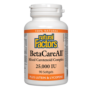 Natural Factors BetaCareAll 25,000 IU 90 Softgels